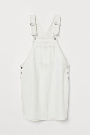 MAMA Overall Dress - White