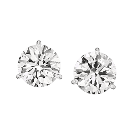 Pair of Diamond Studs 4.01 ct tw | Earring | Sotheby's
