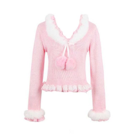 Pink Pom Pom sweater