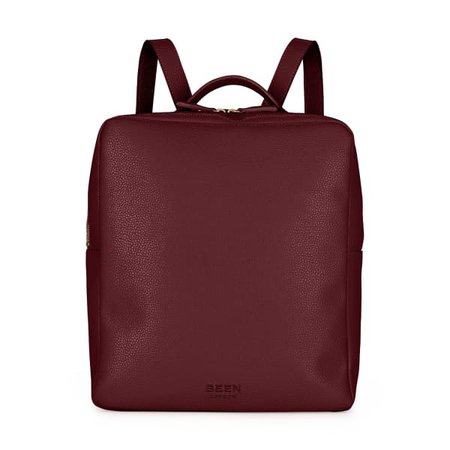 Islington Backpack In Red Wine | BEEN London | Wolf & Badger