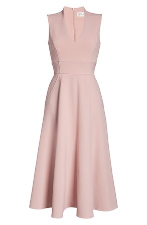 Eliza J High/Low Fit & Flare Dress blush