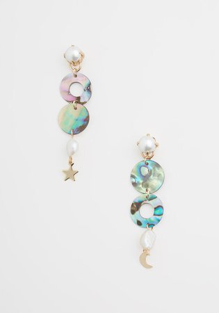Midnight Mermaid Drop Earrings Multi | ModCloth