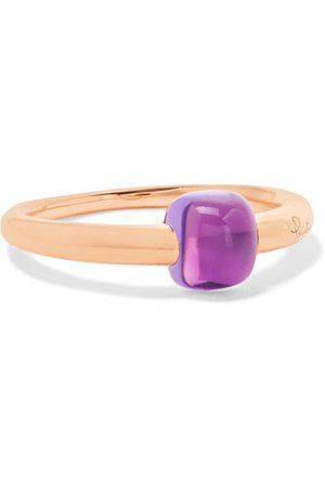 Pomellato | M'ama non M'ama 18-karat rose gold amethyst ring | NET-A-PORTER.COM