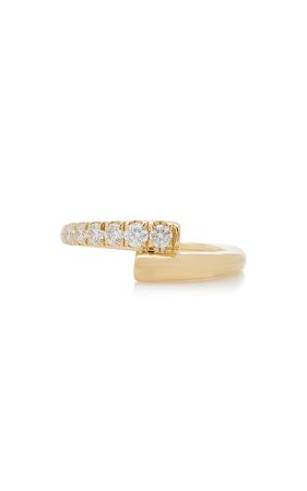 Lola 18k Yellow Gold Diamond Pinky Ring By Melissa Kaye | Moda Operandi