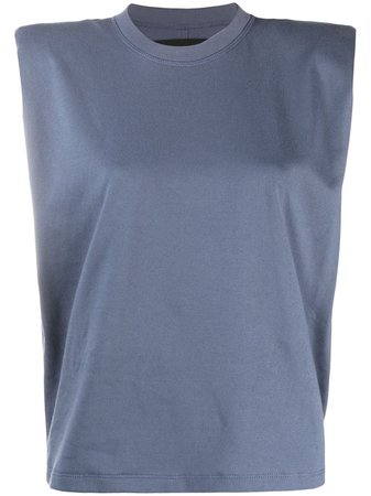 Blue Styland sleeveless top T010200201A - Farfetch