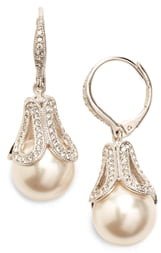 Imitation Pearl Drop Earrings