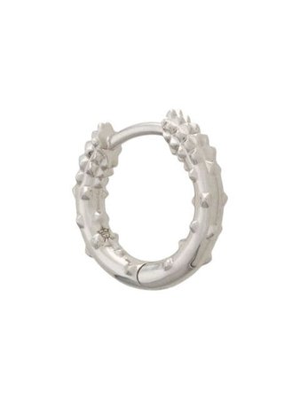 Silver Kasun London Mini Hoop Earring | Farfetch.com