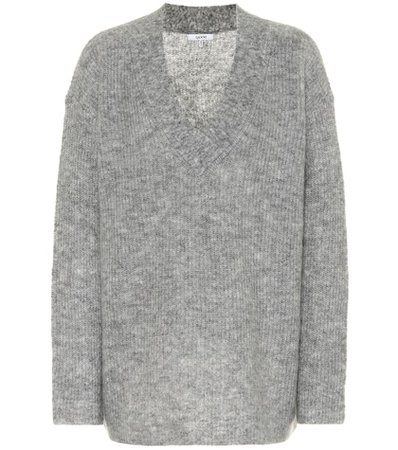 Wool and mohair-blend sweater