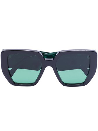 Gucci Eyewear oversized square frame sunglasses - FARFETCH