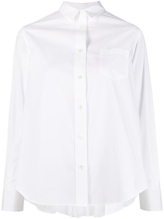 Sacai buttoned-up box-pleat Shirt - Farfetch