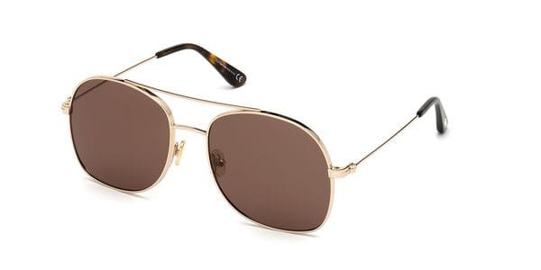 Tom Ford FT0758 Sunglasses Shiny Rose Gold | SmartBuyGlasses USA