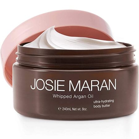 Amazon.com: Josie Maran Whipped Argan Oil Body Butter - Immediate, Lightweight, and Long-Lasting Nourishment to Soften and Hydrate Skin (240ml/8.0oz, Unscented)