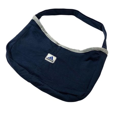 Cute reworked navy Adidas shoulder bag.👛 90s 00s y2k... - Depop