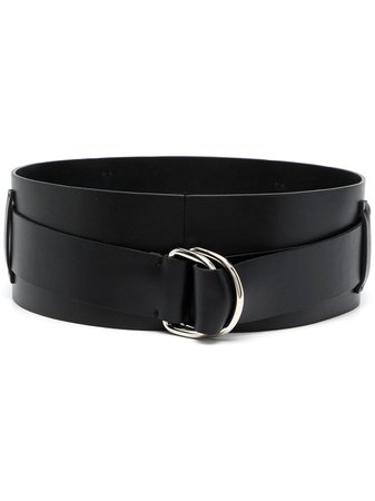 Federica Tosi wide leather waist belt black FTE21CT081 - Farfetch