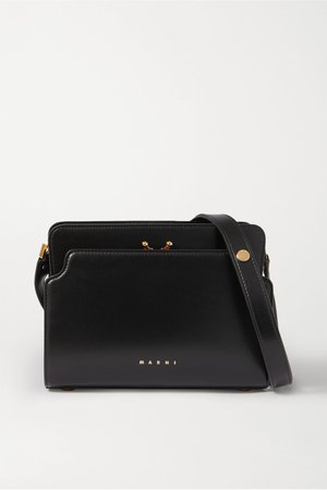 Black Trunk Reverse small leather shoulder bag | Marni | NET-A-PORTER