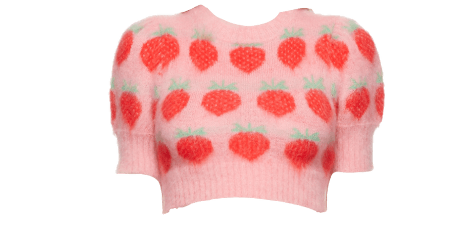 ashley williams Strawberry fuzzy top