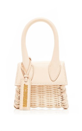 Jacquemus Le Chiquito Wicker and Leather Bag