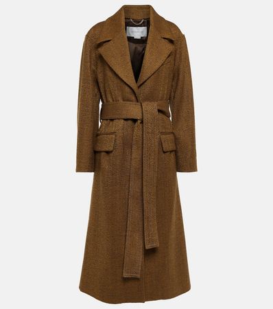 Wool Blend Coat in Brown - Victoria Beckham | Mytheresa