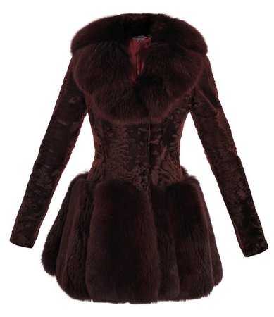 Alexander McQueen, Astrakhan and Fox Fur Coat