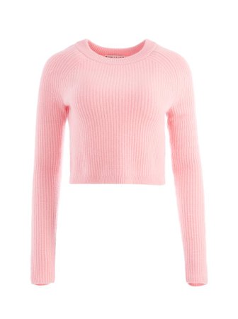 Sherice Cropped Pullover In Pink | Alice And Olivia