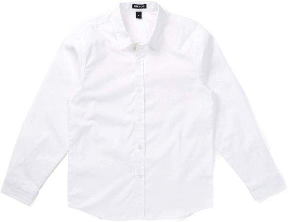 Amazon.com: Born to Love Wedding Baptism Birthday White Button Up Shirt Infant, Toddler, Boys 3 to 6 Months: Clothing