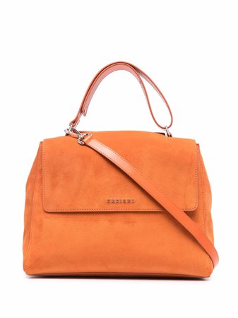 Orciani Foldover Suede Tote Bag