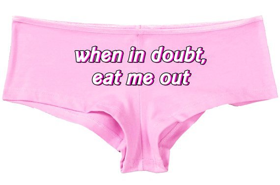 When in DOUBT EAT ME Out panties boy short boyshort lots | Etsy