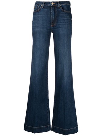 Shop 7 For All Mankind high-waisted flared leg jeans with Express Delivery - FARFETCH
