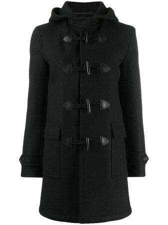 Shop black Saint Laurent trenca duffle coat with Express Delivery - Farfetch