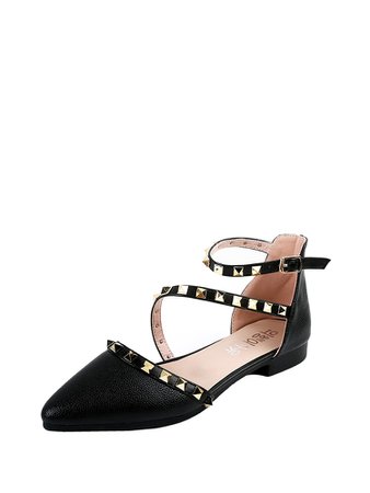 Studded Decorated Strappy PU Sandals