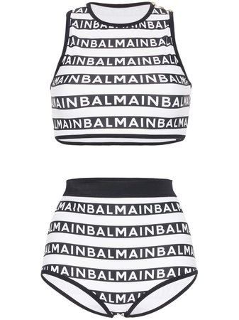 Balmain logo print tankini $593 - Buy Online - Mobile Friendly, Fast Delivery, Price