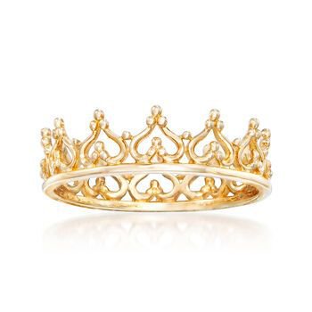 Gold Royal Crown Ring