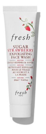 fresh beauty strawberry exfoliating cleanser