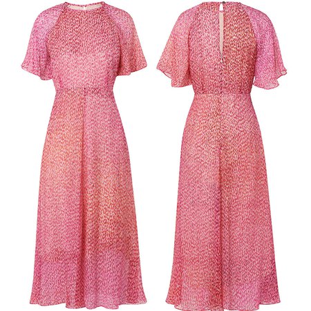 L.K. Bennett Madison Pink Silk Dress