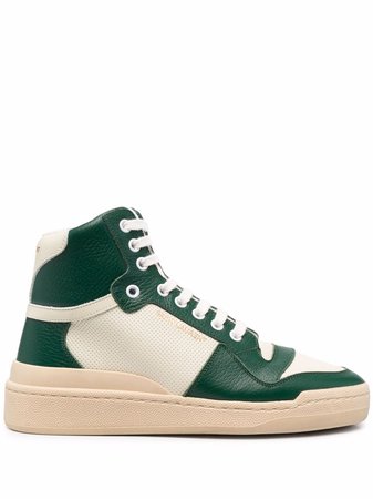 Shop Saint Laurent SL/24 logo high-top sneakers with Express Delivery - FARFETCH