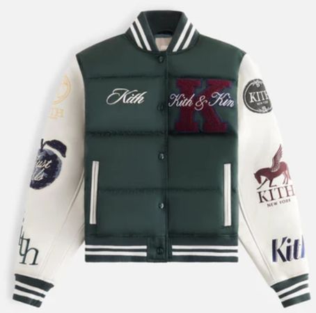 Kith Women Arlan Puffer Varsity Jacket