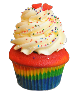 pride cupcake