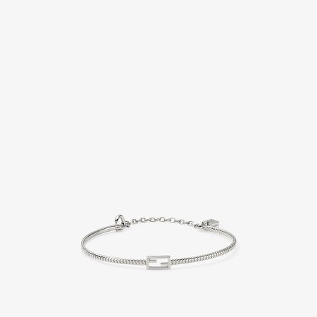 Silver-coloured bracelet - BAGUETTE BRACELET | Fendi