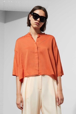 Mick Blouse - Orange - Shirts & blouses - Weekday IE