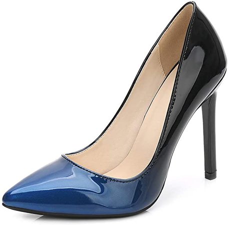 OCHENTA Women's Pointed Toe Stilettos High Heels Dress Pumps Blue Tag 43 - US B(M) 9.5: Amazon.ca: Shoes & Handbags