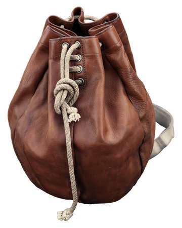 Leather small brown bag