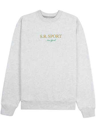 Sporty & Rich Wimbledon logo-print Sweatshirt - Farfetch