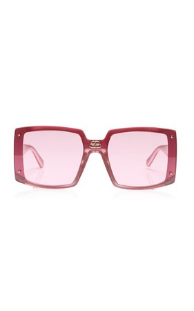Shield Oversized Square-Frame Sunglasses by Balenciaga | Moda Operandi