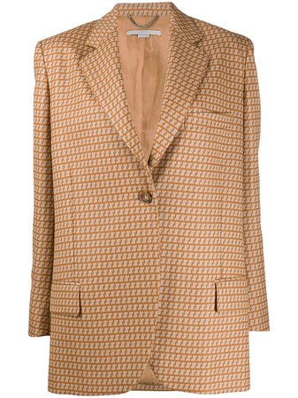Stella McCartney Abstract Pattern single-breasted Blazer - Farfetch