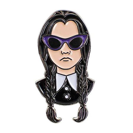 Amazon.com: Wednesday Addams Enamel Pin Halloween Pin: Jewelry