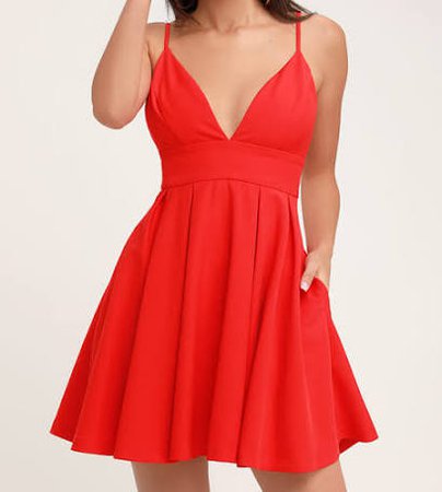 red flowy dress - Google Search