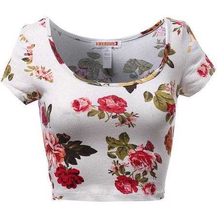 floral crop tops - Google Search