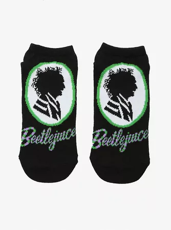 Beetlejuice Cameo No-Show Socks