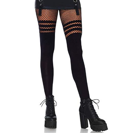 Amazon.com: Leg Avenue Women's Striped Fishnet, black, One Size: Leg Avenue: Gateway