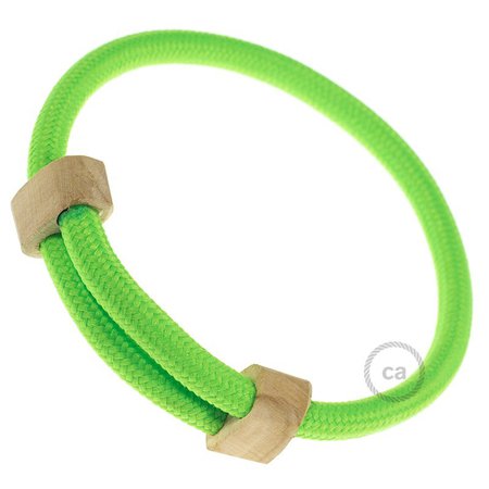 creative-bracelet-in-rayon-fluo-green-fabric-rf06-wood-sliding-fastening-made-in-italy.jpg (800×800)